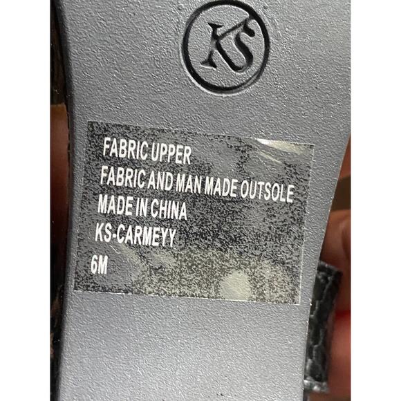 Karen Scott Carmeyy Black Strappy Wedge Sandals 6M (NWT) - Picture 2 of 7